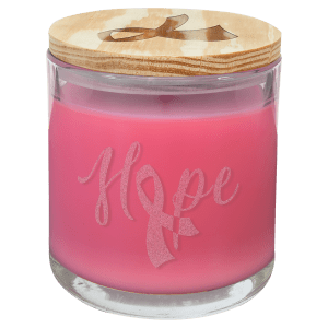 14 oz. Scented Candle in a Glass Holder with Wood Lid