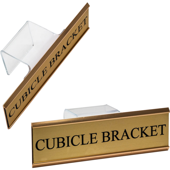 Cubicle Wall Bracket Name Plate