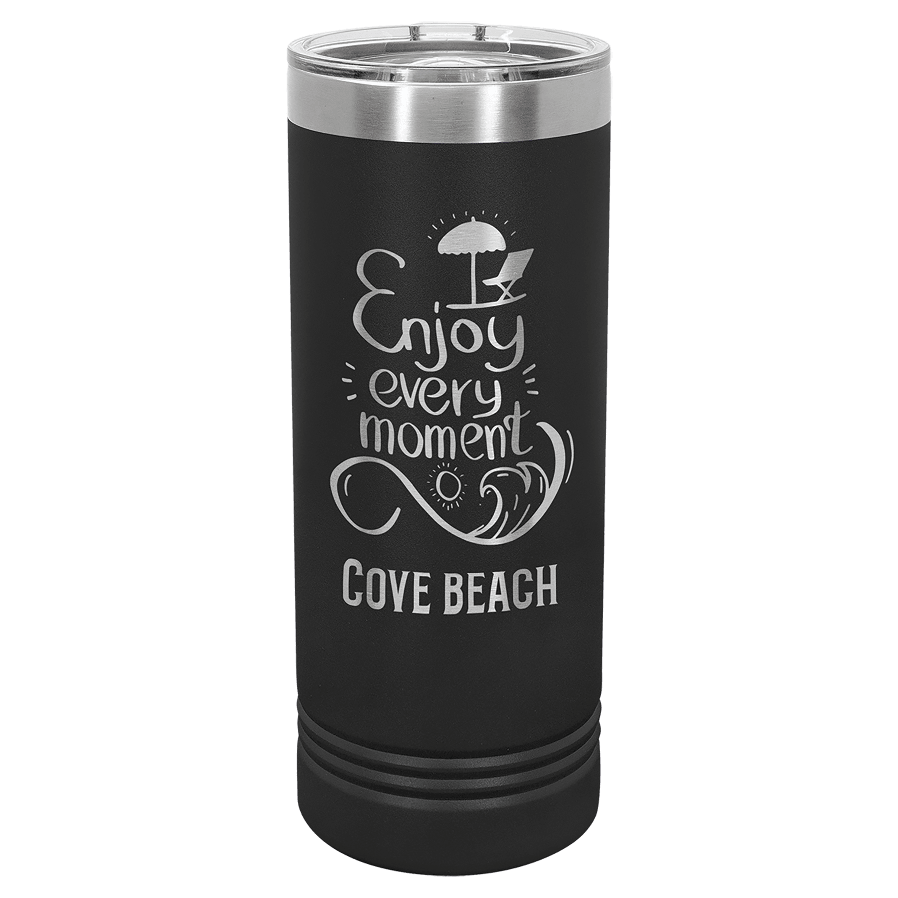 22 oz. Stainless Steel Skinny Tumbler with Slider Lid