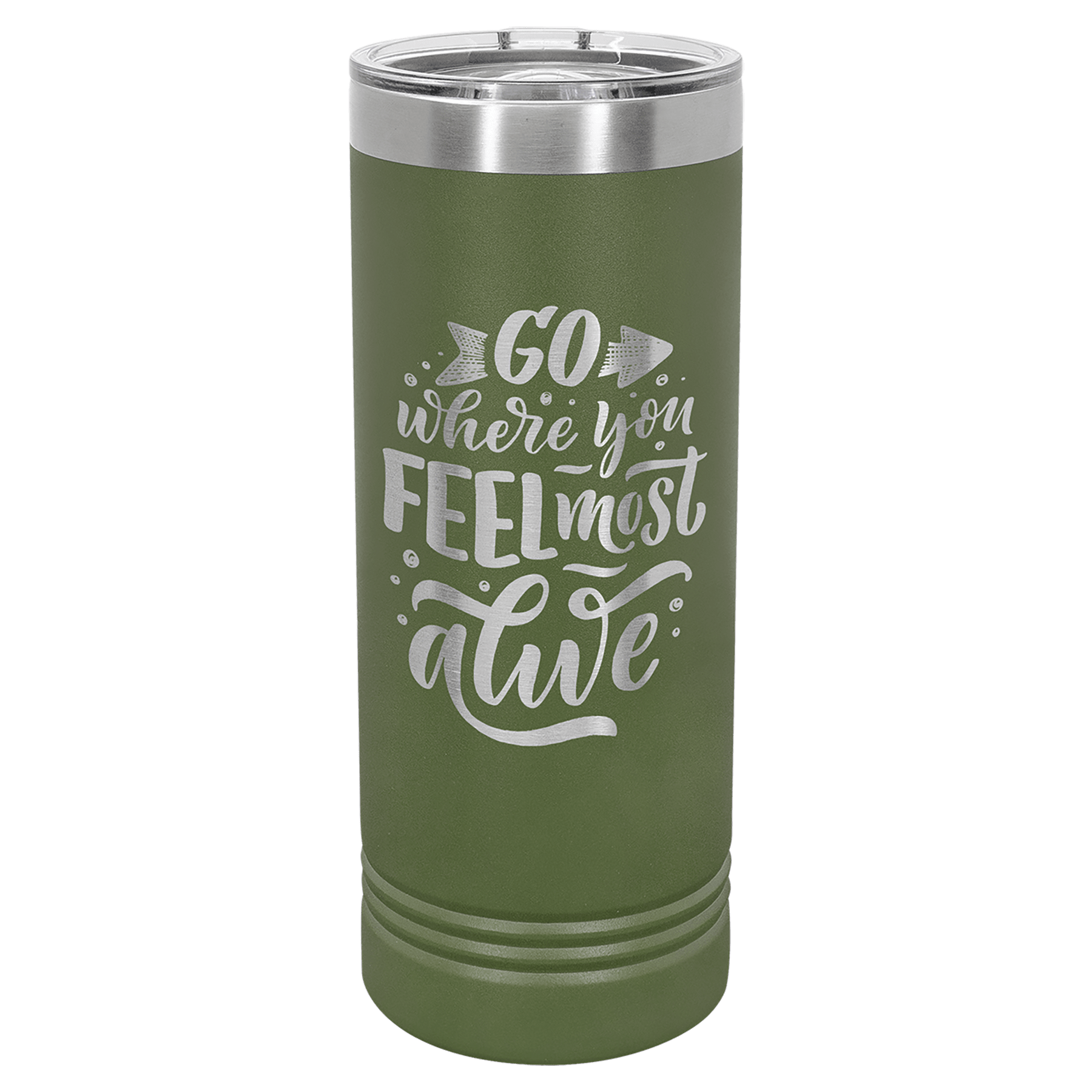 22 oz. Stainless Steel Skinny Tumbler with Slider Lid