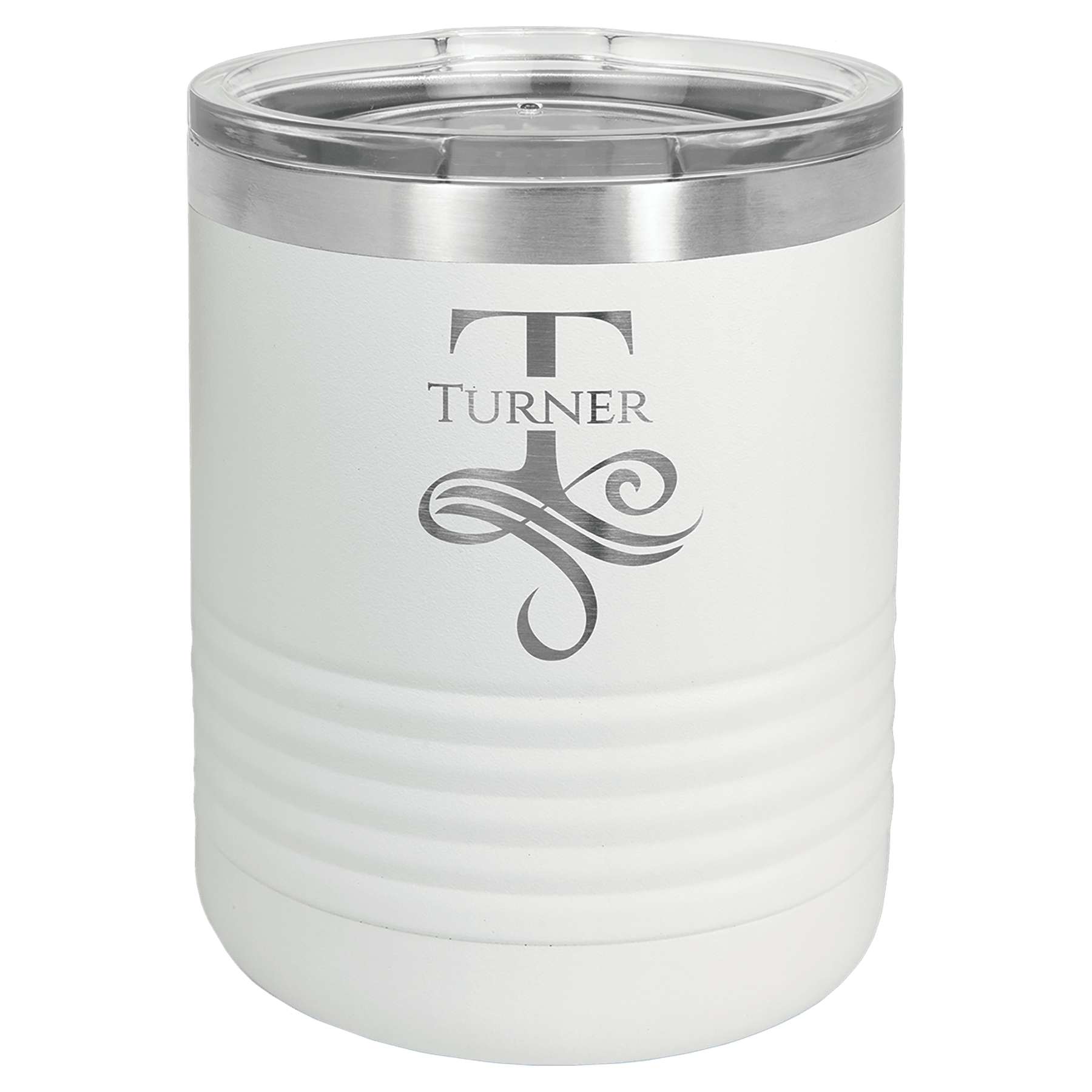 10 oz. Stainless Steel Vacuum Insulated Ringneck Tumbler with Clear Lid