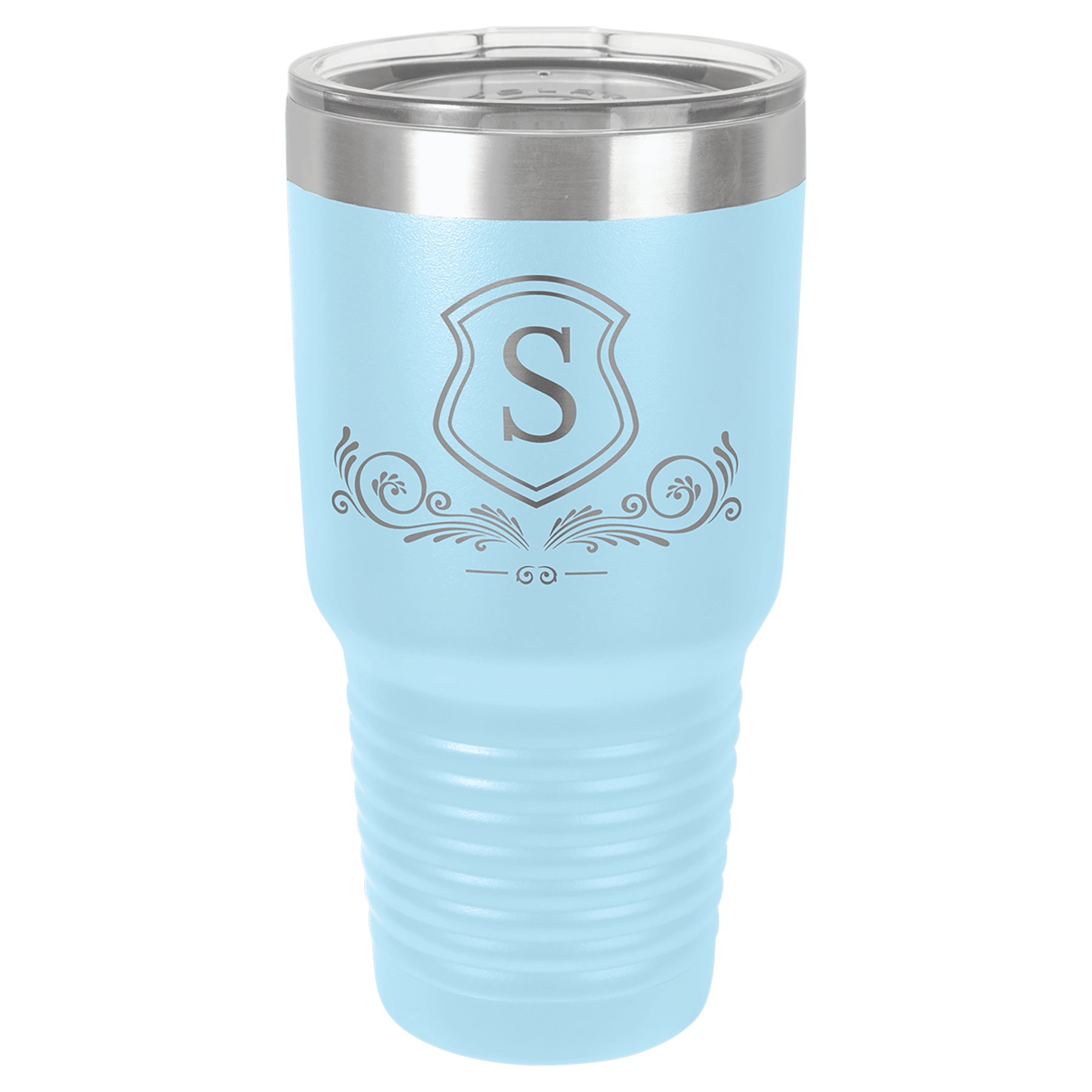 30 oz. Stainless Steel Vacuum Insulated Ringneck Tumbler with Clear Lid