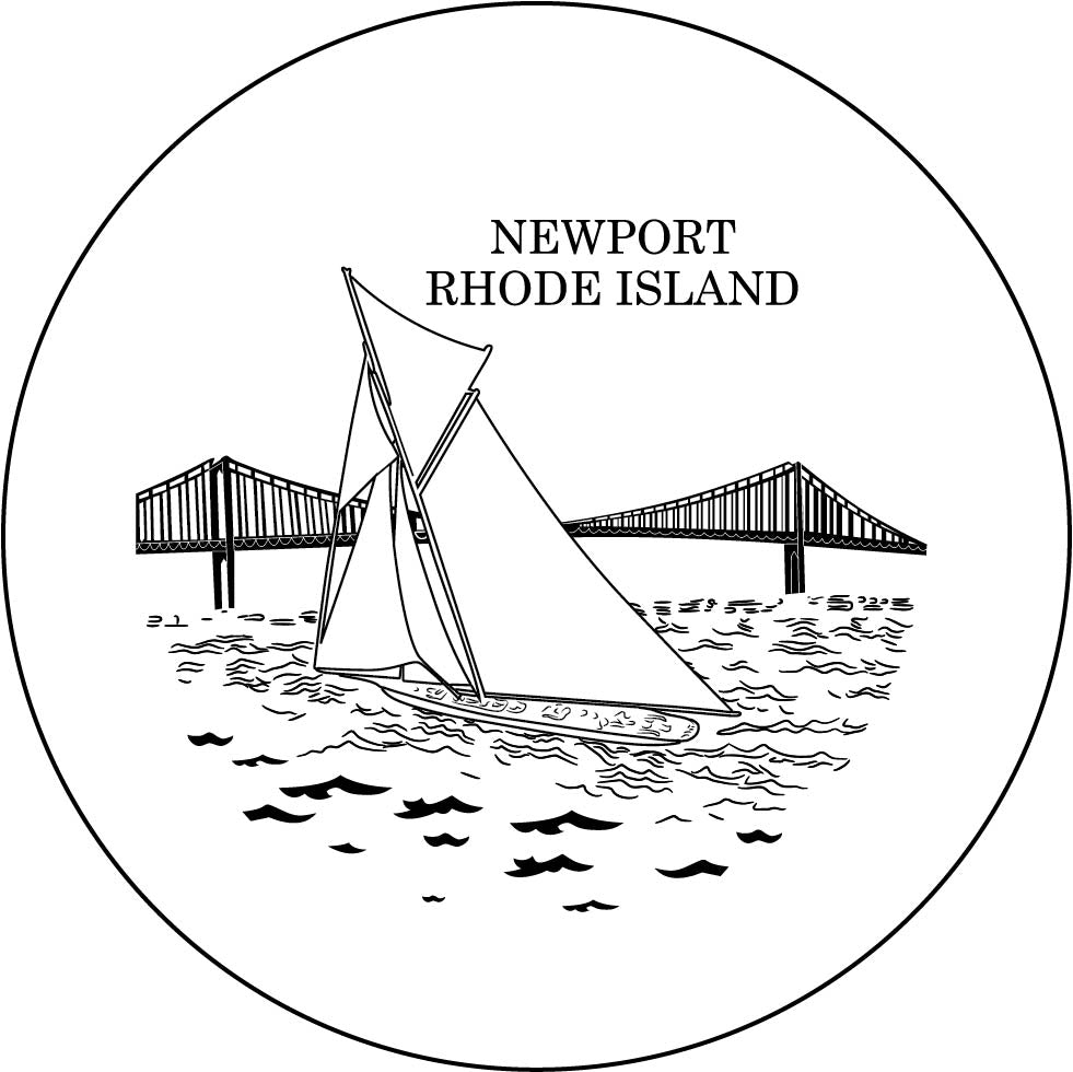 Newport Bridge Double Old Fashion Glasses